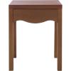 SAFAVIEH Home Collection – Kannie Dark Oak Accent Table, 1 Drawer Side Table, Scalloped Apron Detail, Fully Assembled (ACC6614A)(Dark Oak)