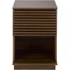 SAFAVIEH Home Collection – Moroto 1-Drawer 1-Shelf Accent Table, Walnut Finish, Storage Side Table for Living Room or Bedroom, Modern Design (ACC3602A)(Walnut)