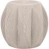 SAFAVIEH Home Collection – Oleg White Washed Rattan Accent Table, Sculptural Textural Design, Fully Assembled (ACC6702A)(White Washed)