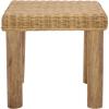 SAFAVIEH Home Collection – Shazza Natural Rattan Accent Table, Solid Wood Legs, Rustic Boho Design, Fully Assembled (ACC6510A)(Natural)