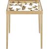 Safavieh FOX2594A Home Collection Rosalia Butterfly Side Table, Antique Gold