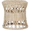 Safavieh Home Collection Desta Natural Wicker Round Accent Table(Natural)