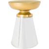 Safavieh Home Collection Dov Drum Gold Side Table