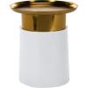 Safavieh Home Collection Zenith Tray Top Gold and White Side Table