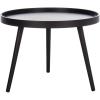 Safavieh Home Fritz Black Tray Top Round Side Table
