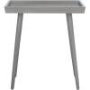 Safavieh Home Nonie Modern Chocolate Accent Table(Slate / Grey)