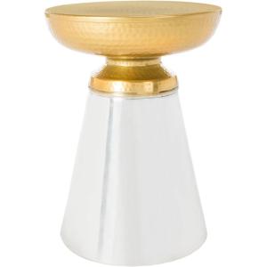 Safavieh Home Collection Dov Drum Gold Side Table