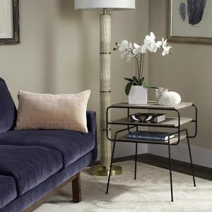 Safavieh Home Collection Marcel Mid-Century Light Grey 3-Tier End Table