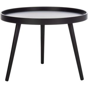 Safavieh Home Fritz Black Tray Top Round Side Table