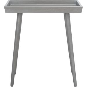 Safavieh Home Nonie Modern Chocolate Accent Table(Slate / Grey)