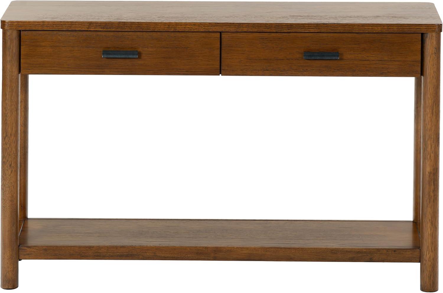 image:imageSAFAVIEH Couture Collection Jaylessa Medium Oak 2Drawer Console TableMedium Oak