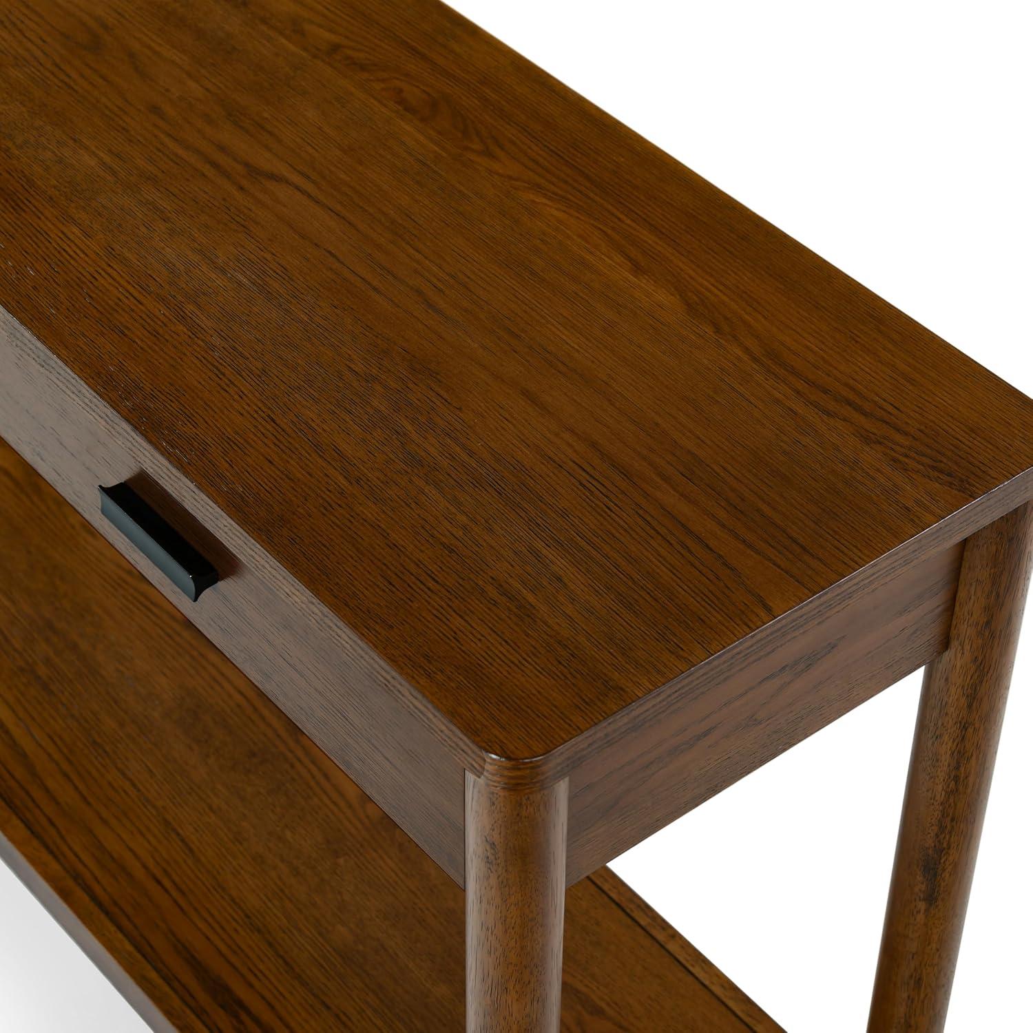 image:imageSAFAVIEH Couture Collection Jaylessa Medium Oak 2Drawer Console TableMedium Oak