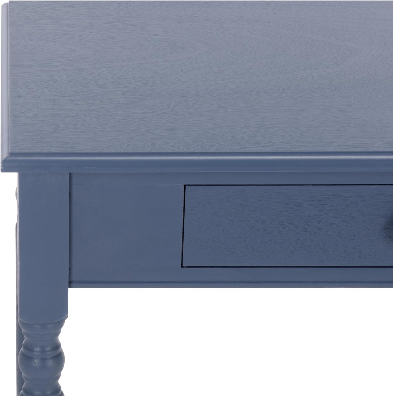 image:imageSAFAVIEH Home Collection Arina Blue Writing Desk 1Drawer Traditional Desk Classic Home Office Design DSK5710F