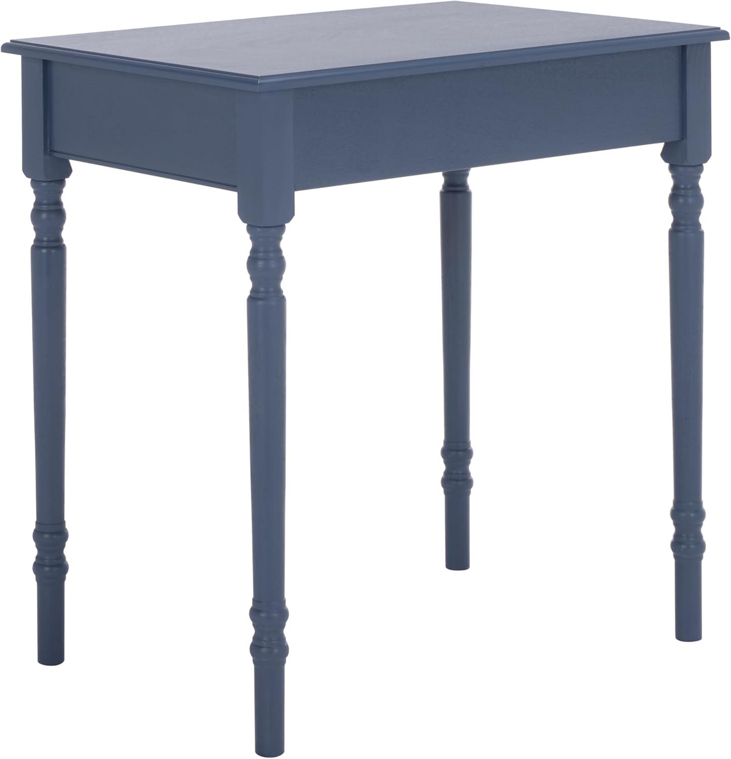 image:imageSAFAVIEH Home Collection Arina Blue Writing Desk 1Drawer Traditional Desk Classic Home Office Design DSK5710F