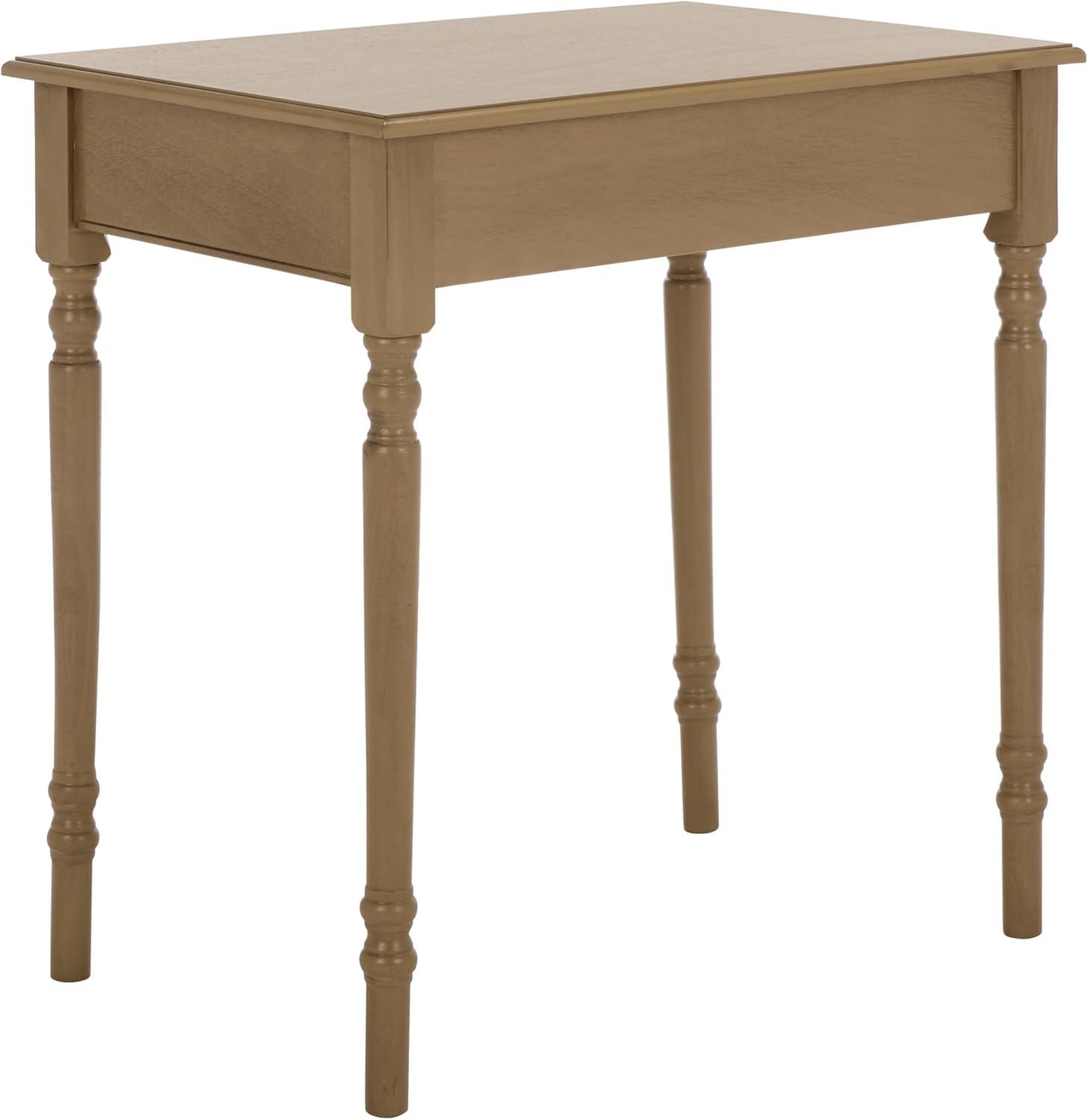 image:imageSAFAVIEH Home Collection Arina Desert Brown Writing Desk 1Drawer Traditional Desk Classic Home Office Design DSK5710H