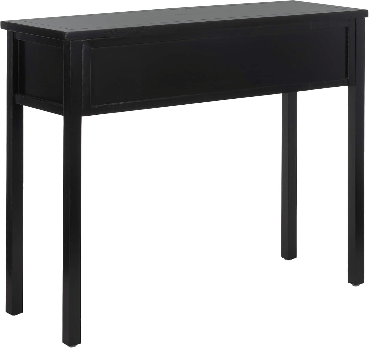 image:imageSAFAVIEH Home Collection Cindy White Console Table with Three Drawers French Farmhouse Storage Console Tapered Leg Design AMH6568CBlack