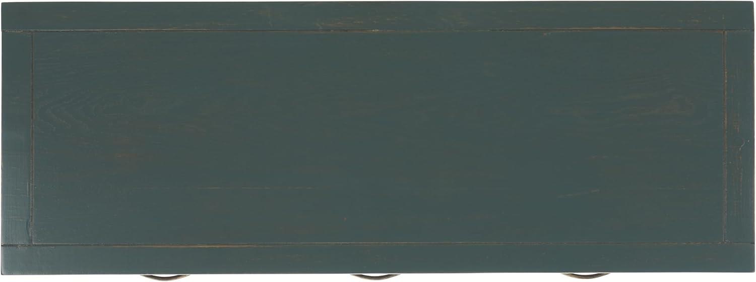 image:imageSAFAVIEH Home Collection Cindy White Console Table with Three Drawers French Farmhouse Storage Console Tapered Leg Design AMH6568CDark Teal