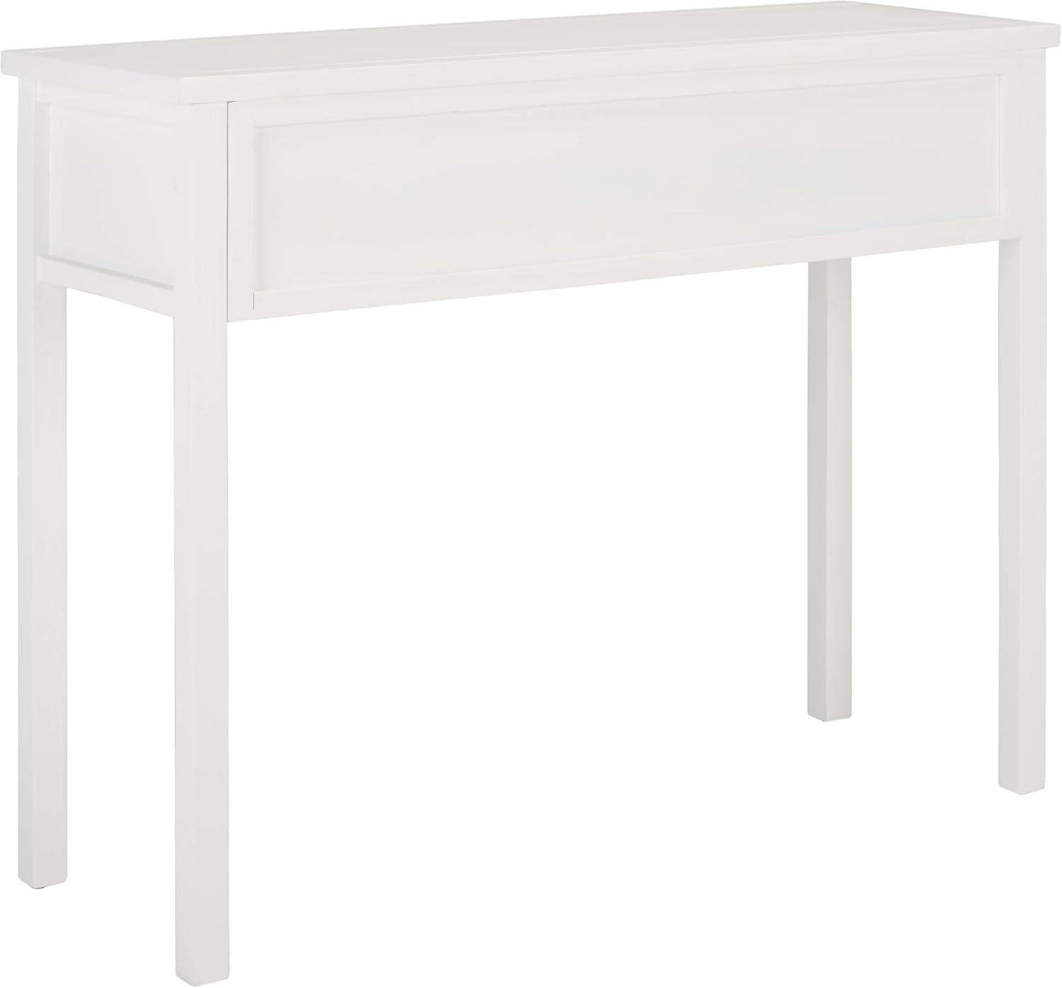 image:imageSAFAVIEH Home Collection Cindy White Console Table with Three Drawers French Farmhouse Storage Console Tapered Leg Design AMH6568CWhite