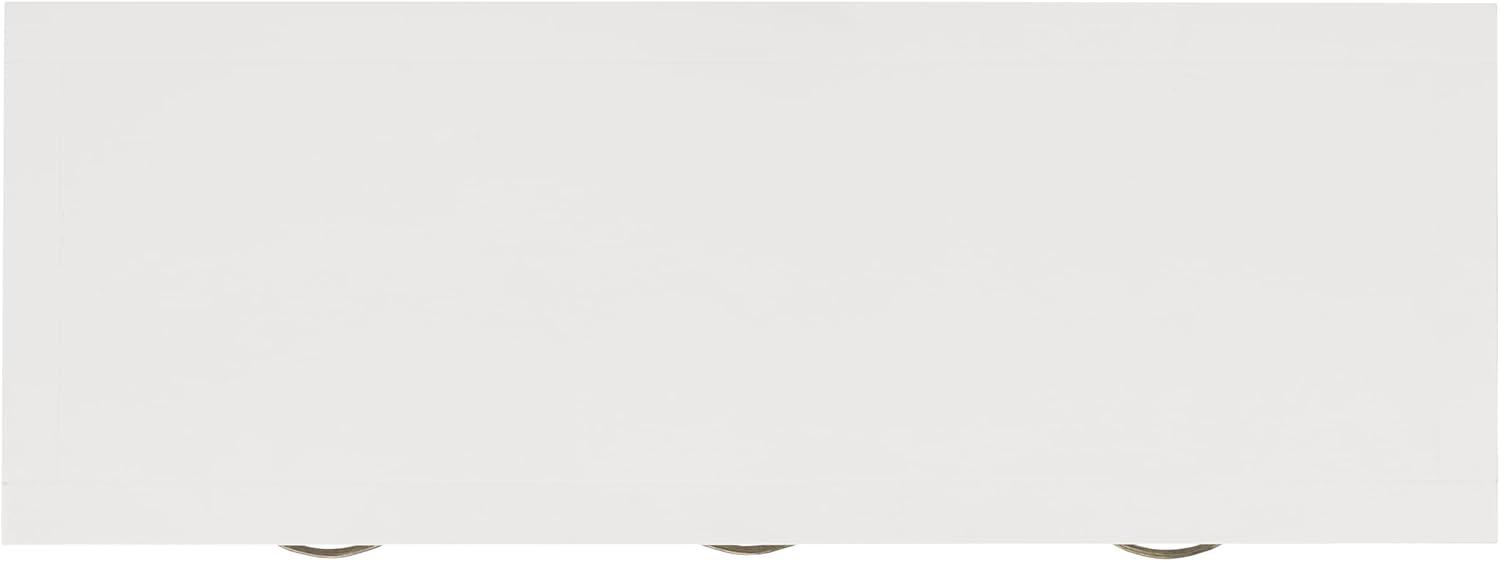 image:imageSAFAVIEH Home Collection Cindy White Console Table with Three Drawers French Farmhouse Storage Console Tapered Leg Design AMH6568CWhite