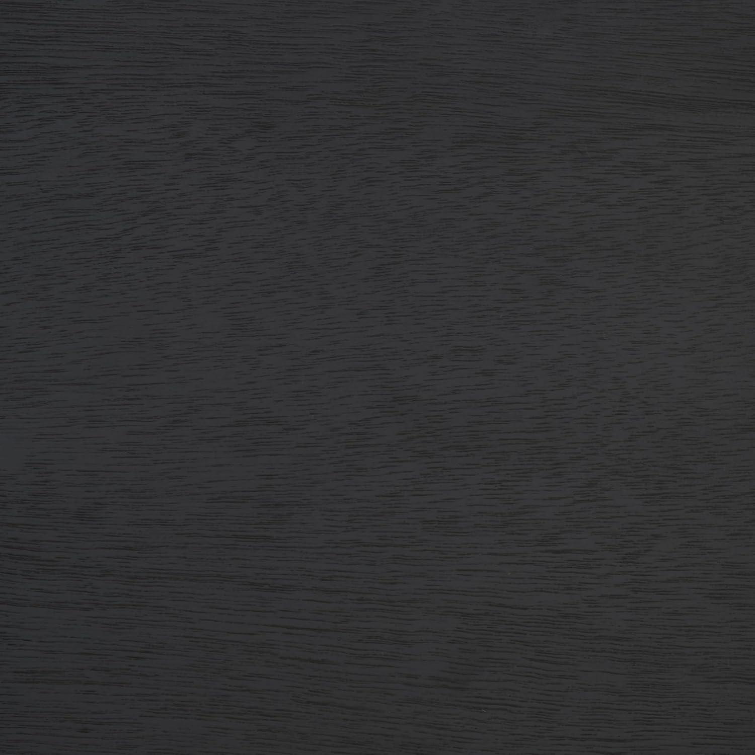 image:imageSAFAVIEH Home Collection Liasonya Modern Natural Brown Waterfall Curved Console TableBlack