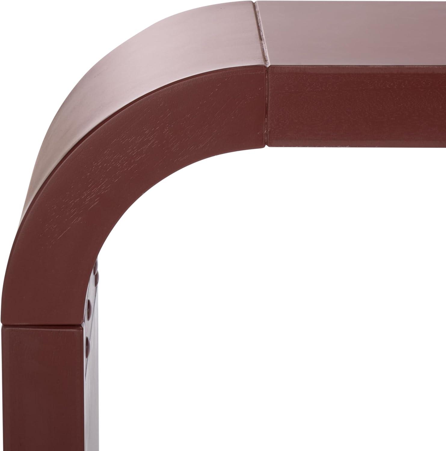 image:imageSAFAVIEH Home Collection Liasonya Modern Natural Brown Waterfall Curved Console TableBordeaux