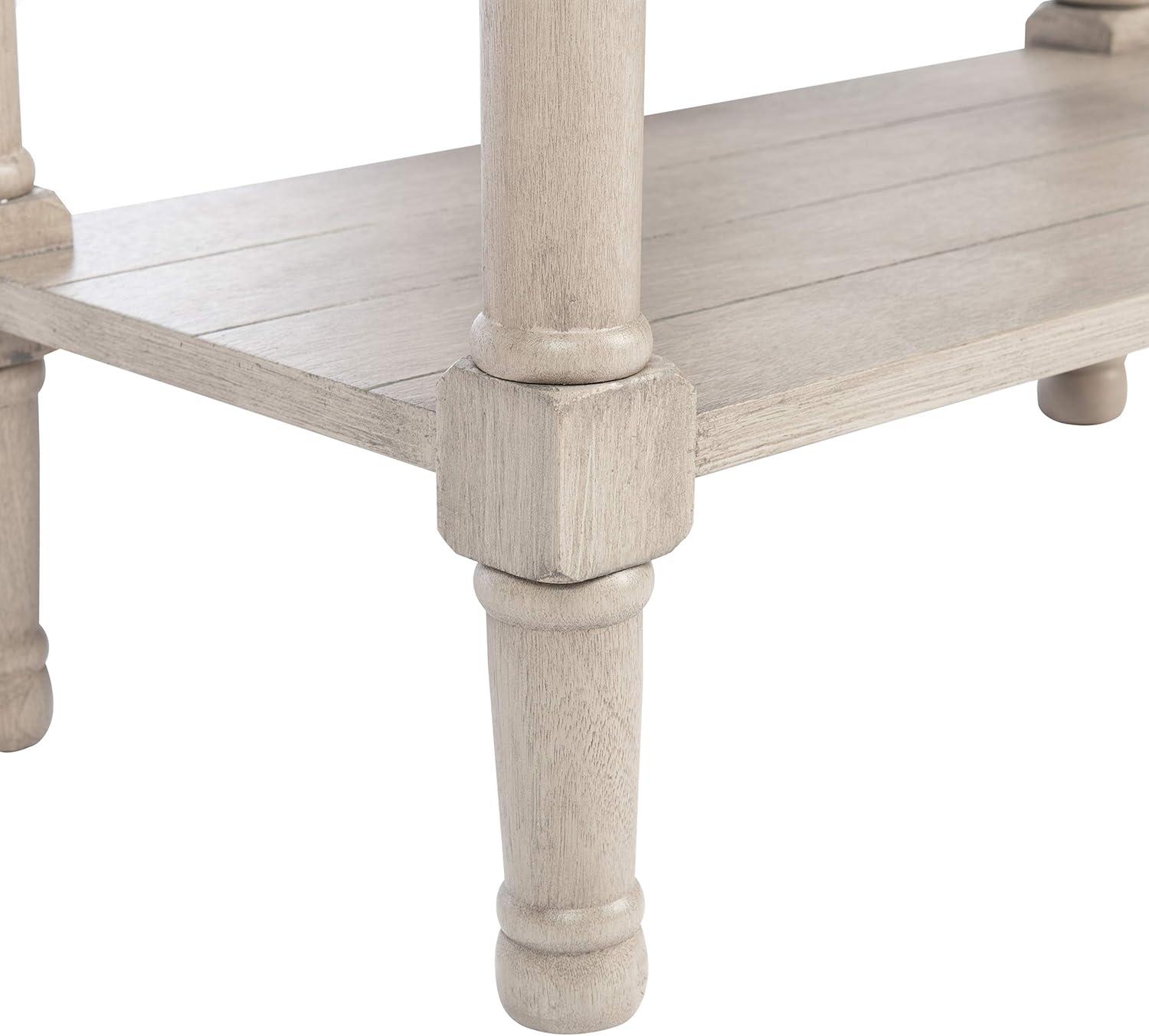 image:imageSAFAVIEH Home Collection Primrose Greige Console Table with Three Drawers amp Shelf Classic Contemporary Storage Console Compact Entryway Design CNS5707DGreige