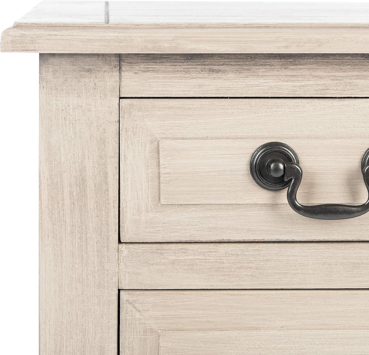 image:imageSAFAVIEH Home Collection Primrose Greige Console Table with Three Drawers amp Shelf Classic Contemporary Storage Console Compact Entryway Design CNS5707DGreige