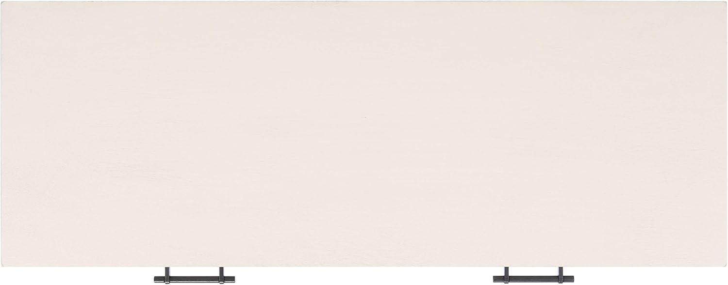 image:imageSAFAVIEH Home Collection Ajana Distressed White 2Drawer Console TableDistressed White