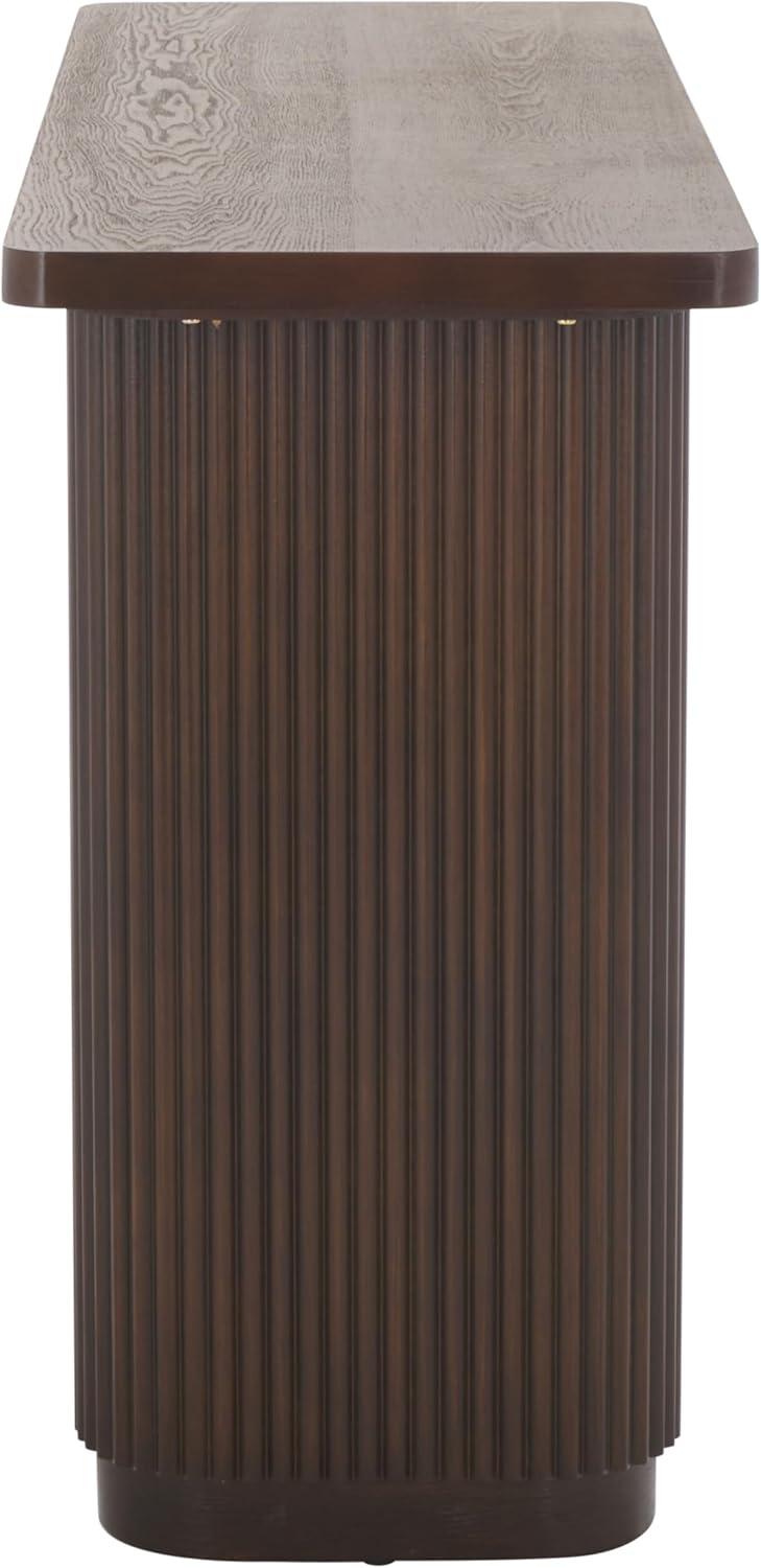 image:imageSAFAVIEH Home Collection Berai Dark Brown Console Table Fully AssembledDark Brown