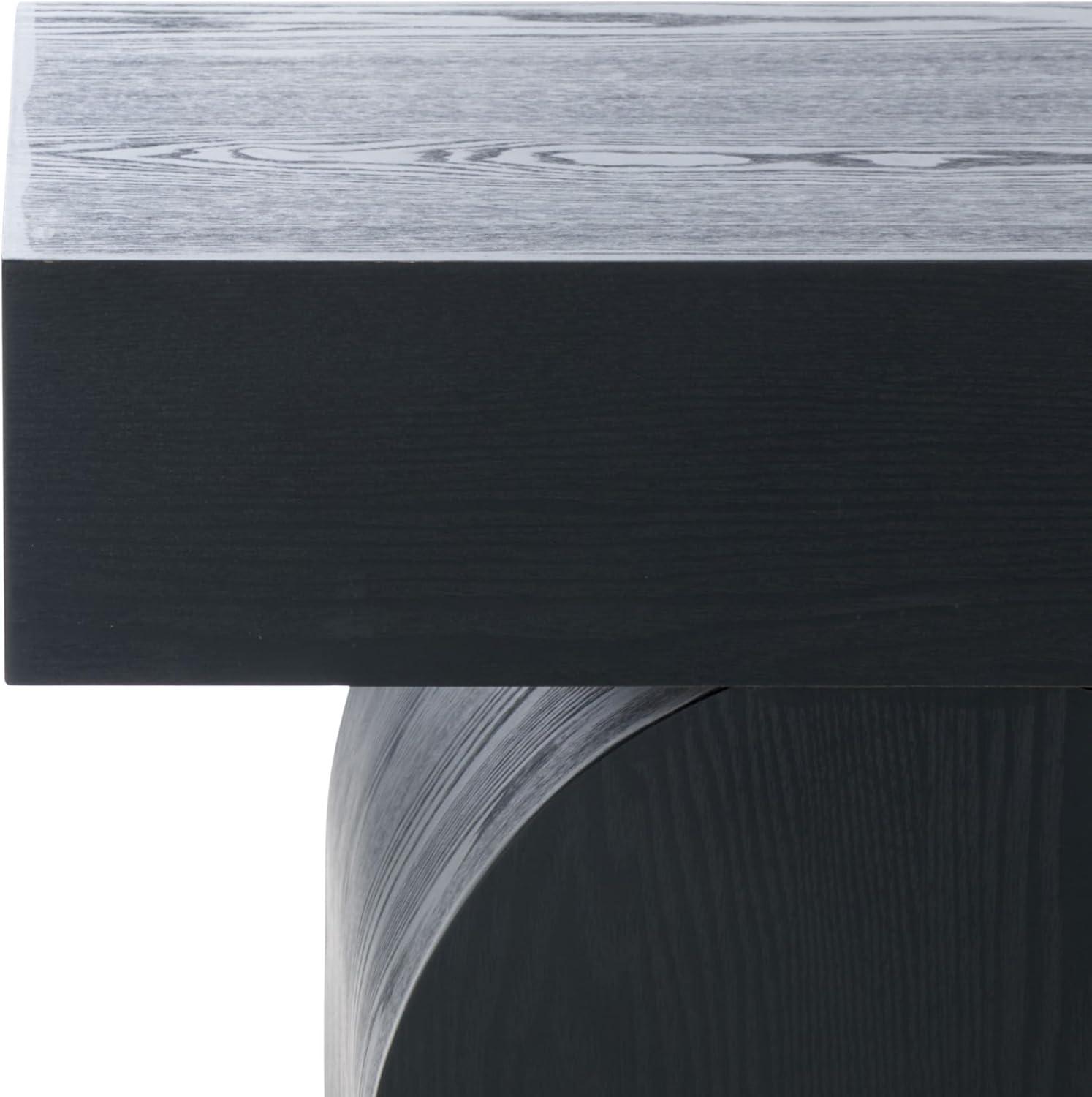 image:imageSAFAVIEH Home Collection Ekoshi MidCentury Modern Bleached White Console Table CNS2306BBlack