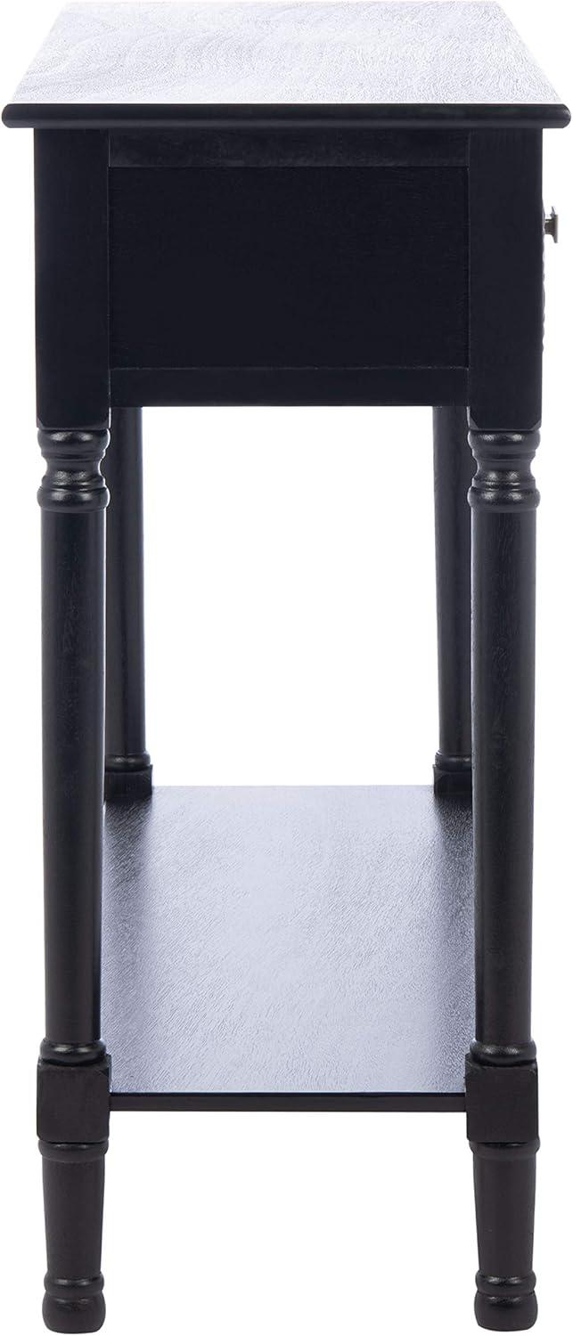 image:imageSAFAVIEH Home Collection Halton Camel Brown 2Drawer Console Table for Living Room Foyer Bedroom Hallway Entryway OfficeBlack