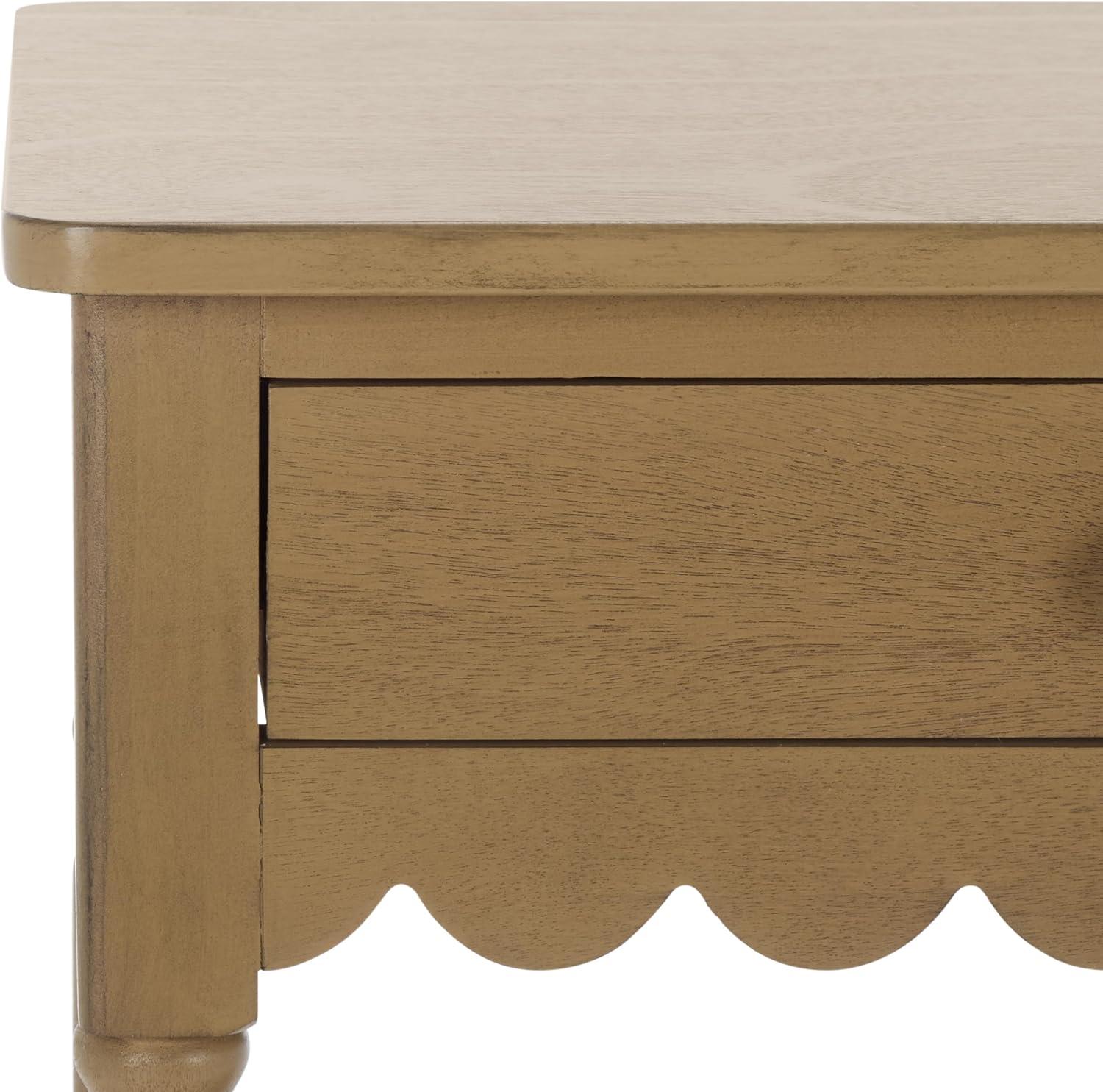 image:imageSAFAVIEH Home Collection Haven Desert Brown 2Drawer Small Console Table for Entryway Living Room FoyerDesert Brown