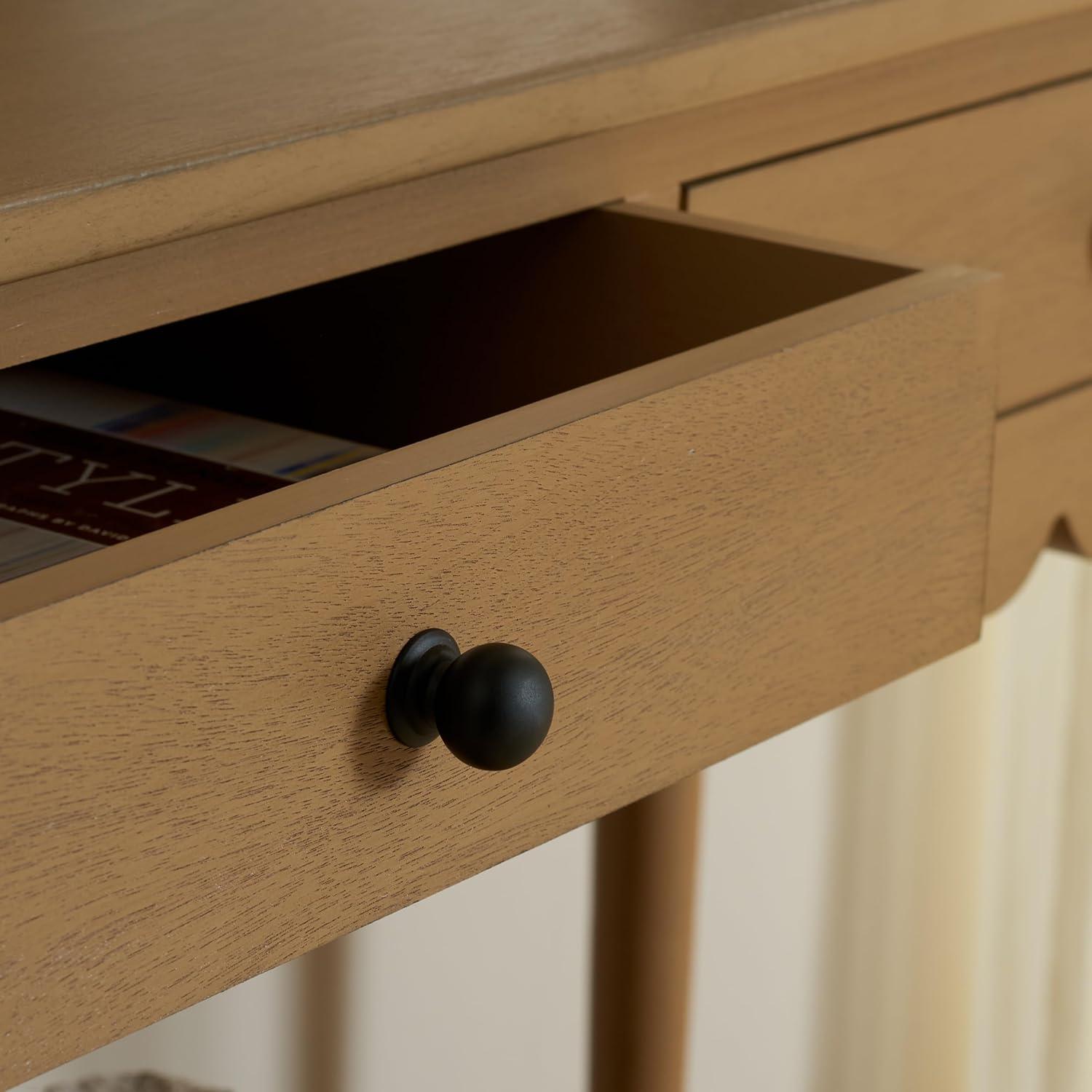 image:imageSAFAVIEH Home Collection Haven Desert Brown 2Drawer Small Console Table for Entryway Living Room FoyerDesert Brown
