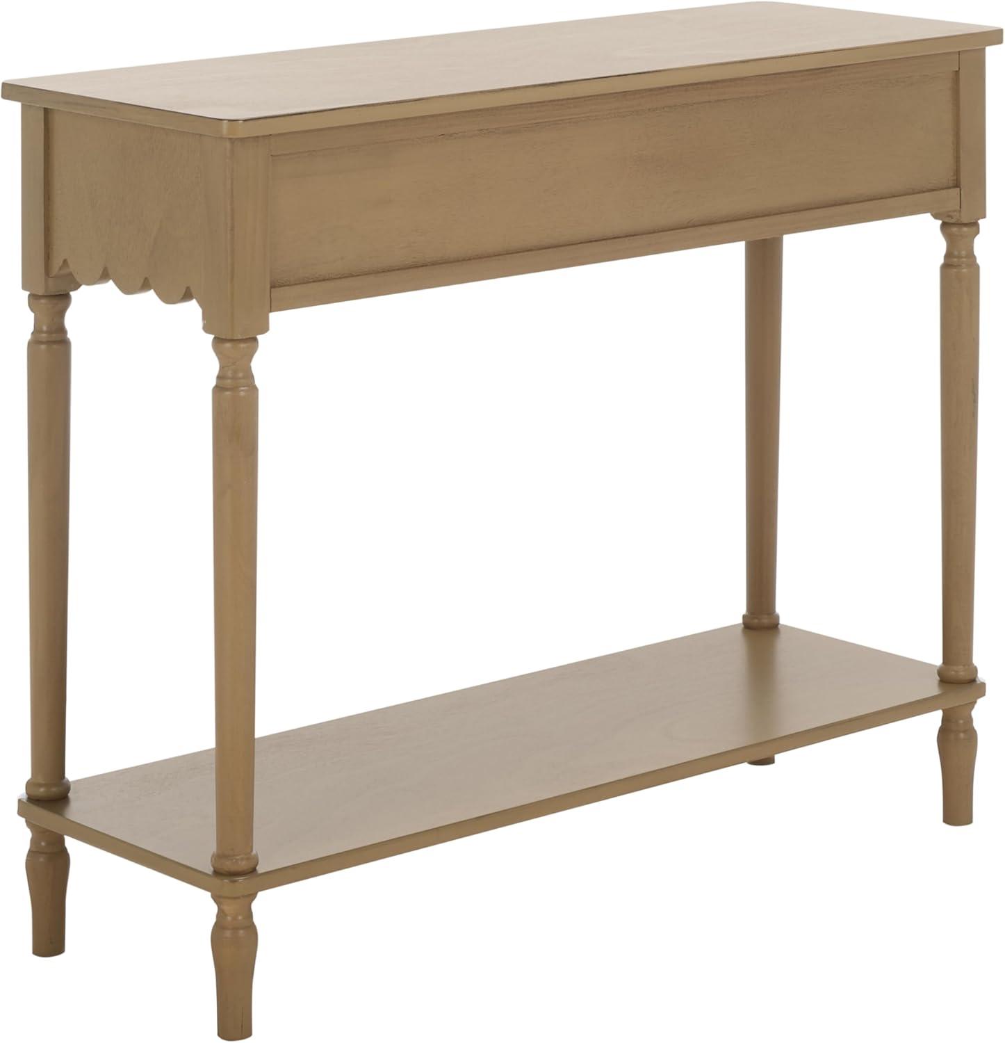 image:imageSAFAVIEH Home Collection Haven Desert Brown 2Drawer Small Console Table for Entryway Living Room FoyerDesert Brown