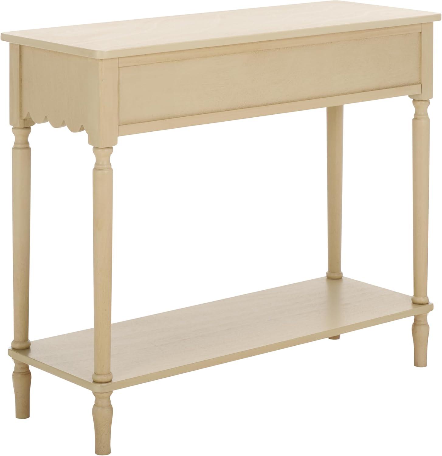 image:imageSAFAVIEH Home Collection Haven Desert Brown 2Drawer Small Console Table for Entryway Living Room FoyerNatural