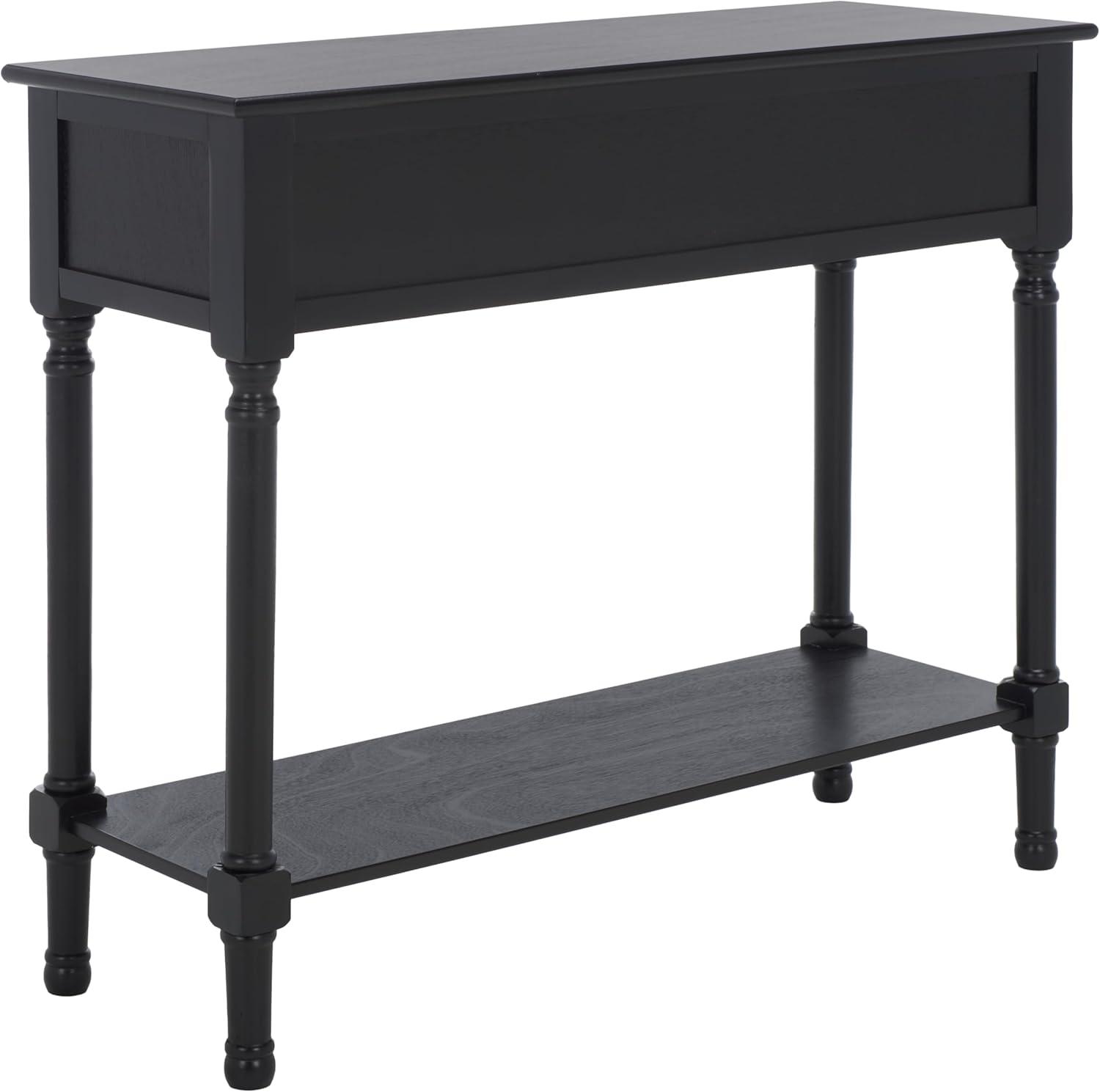 image:imageSAFAVIEH Home Collection Josie Greige 2Drawer Console TableBlack