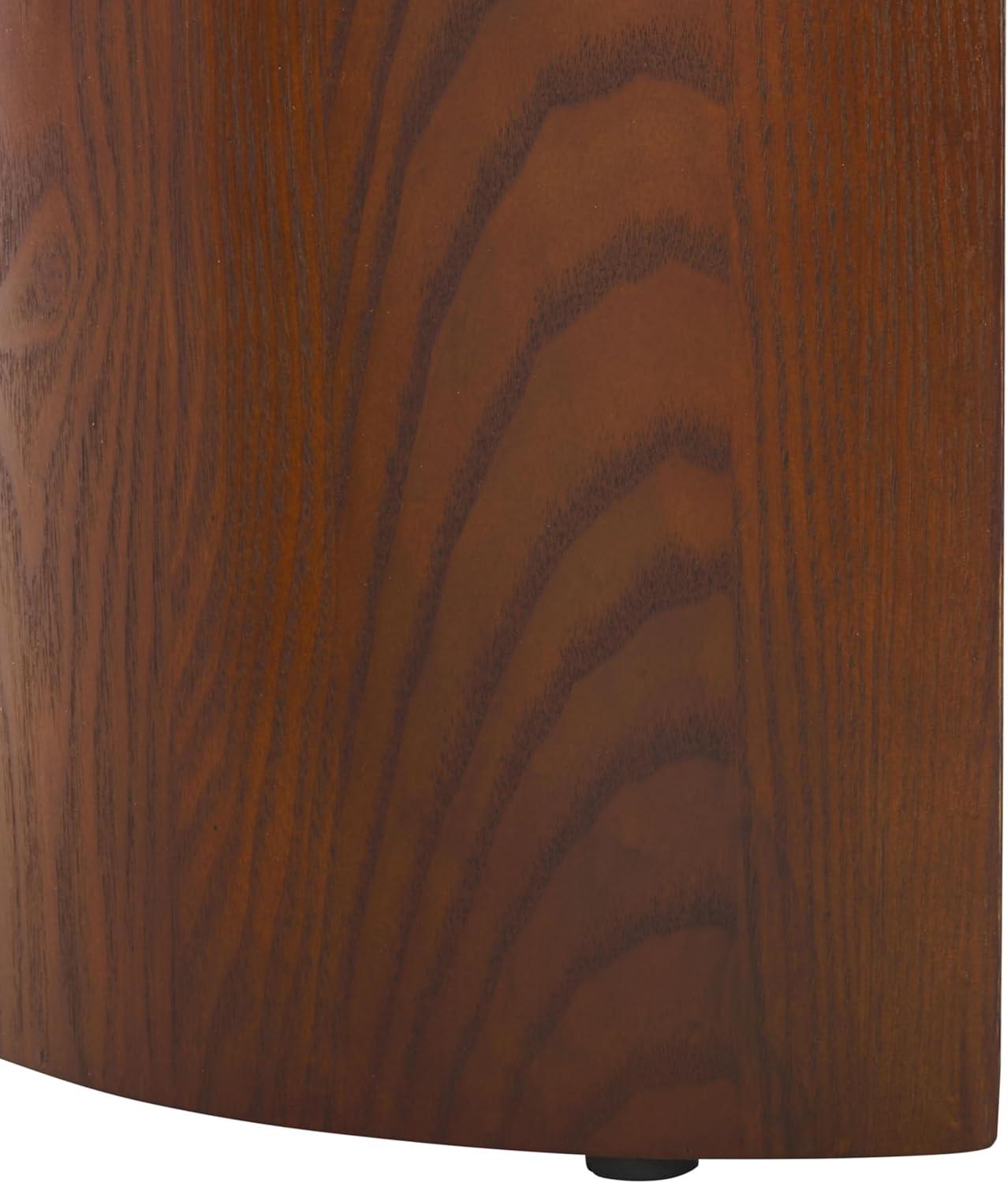 image:imageSAFAVIEH Home Collection Koka Walnut Brown Oval Top Console Table Fully AssembledWalnut