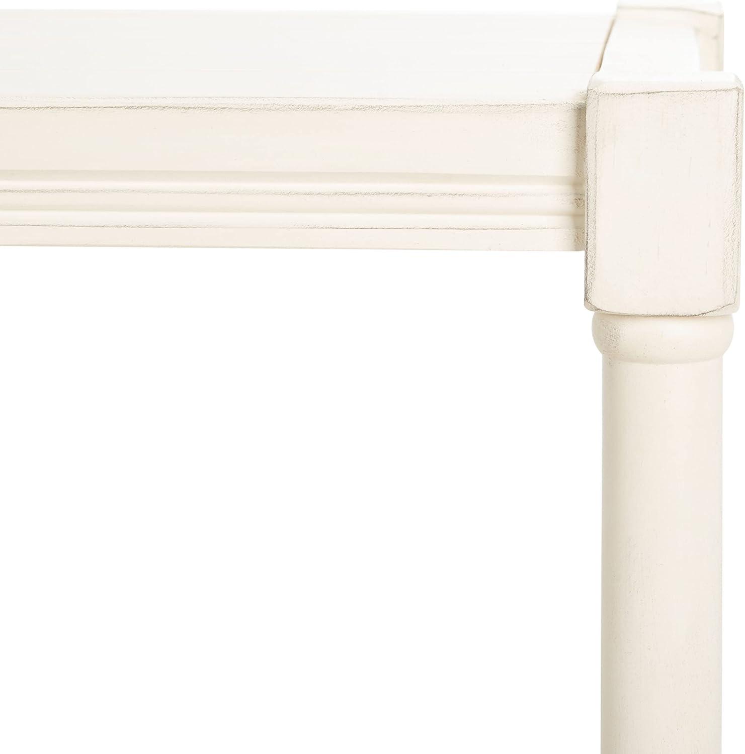 image:imageSAFAVIEH Home Collection Rafiki Black 3Shelf Console Table CNS5715BDistressed White