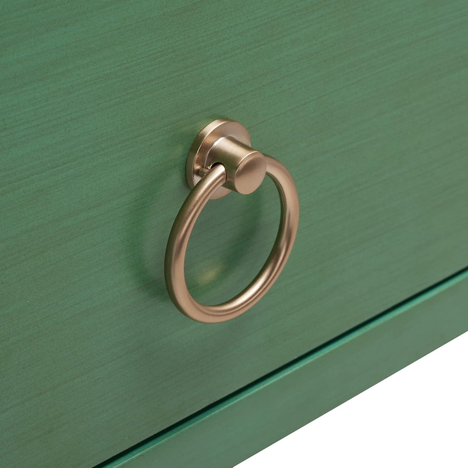 image:imageSAFAVIEH Home Collection Sadie Contemporary Turquoise Green 2Drawer Console Table Fully AssembledTurquoise