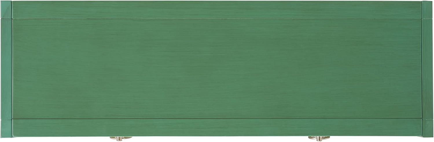 image:imageSAFAVIEH Home Collection Sadie Contemporary Turquoise Green 2Drawer Console Table Fully AssembledTurquoise