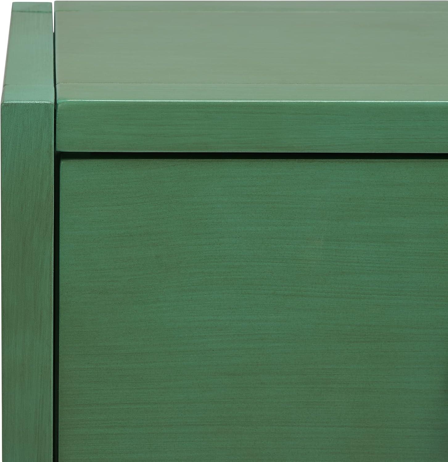 image:imageSAFAVIEH Home Collection Sadie Contemporary Turquoise Green 2Drawer Console Table Fully AssembledTurquoise
