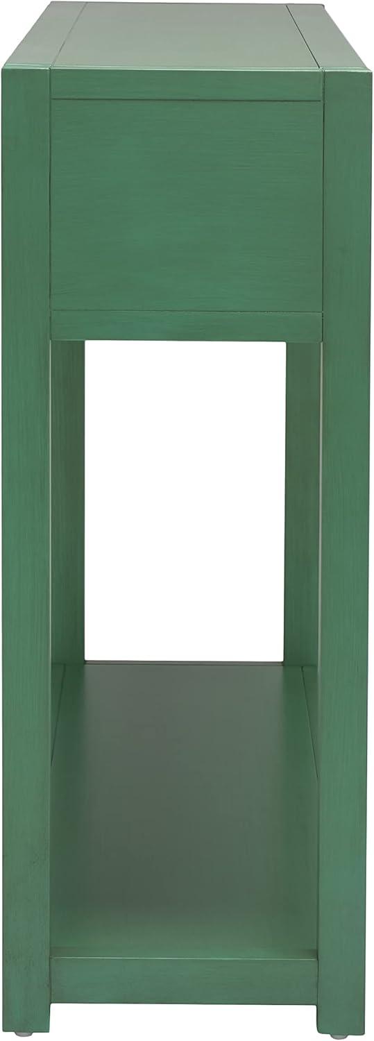 image:imageSAFAVIEH Home Collection Sadie Contemporary Turquoise Green 2Drawer Console Table Fully AssembledTurquoise