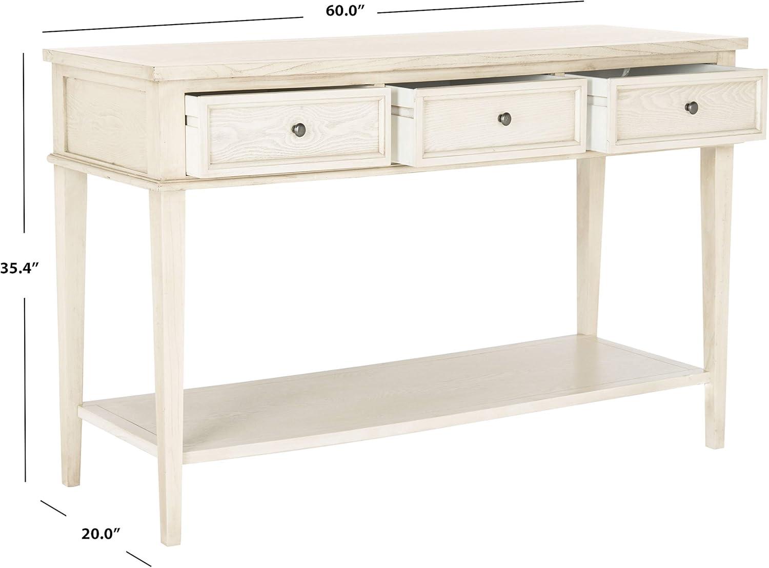 image:imageSafavieh American Homes Collection Manelin Sepia Console TableWhite Washed