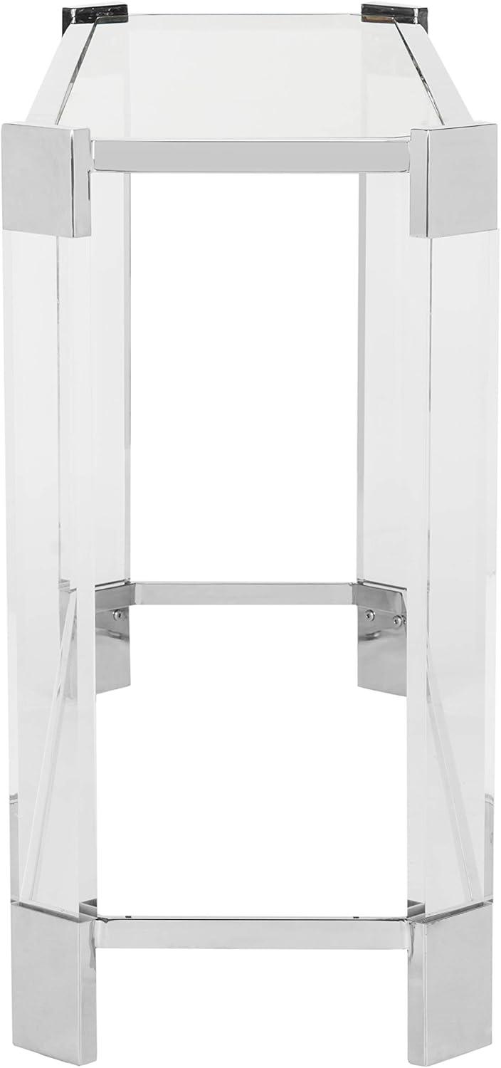 image:imageSafavieh Couture Home Gianna Glam Silver Acrylic Glass Top Console Table