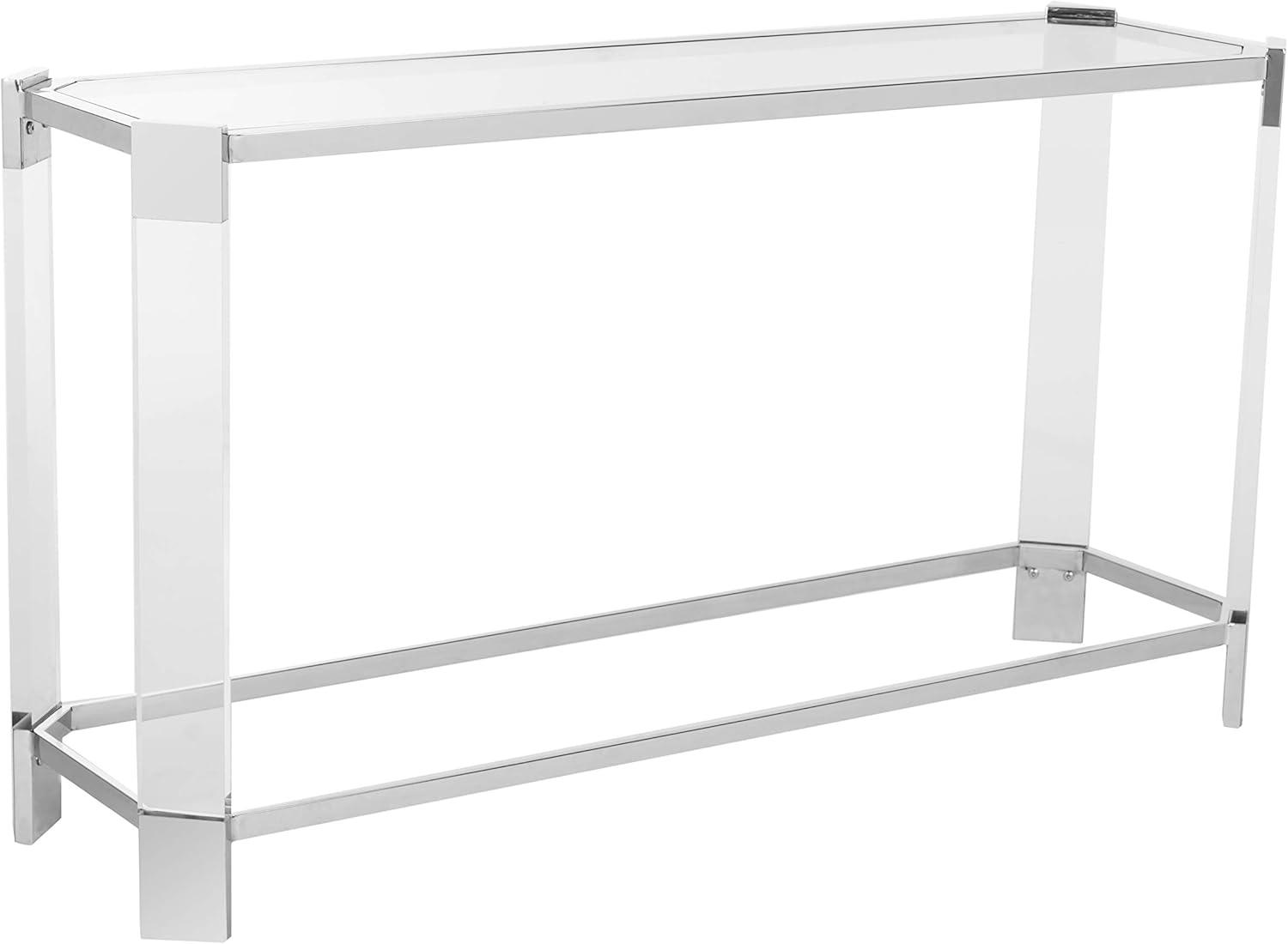 image:imageSafavieh Couture Home Gianna Glam Silver Acrylic Glass Top Console Table
