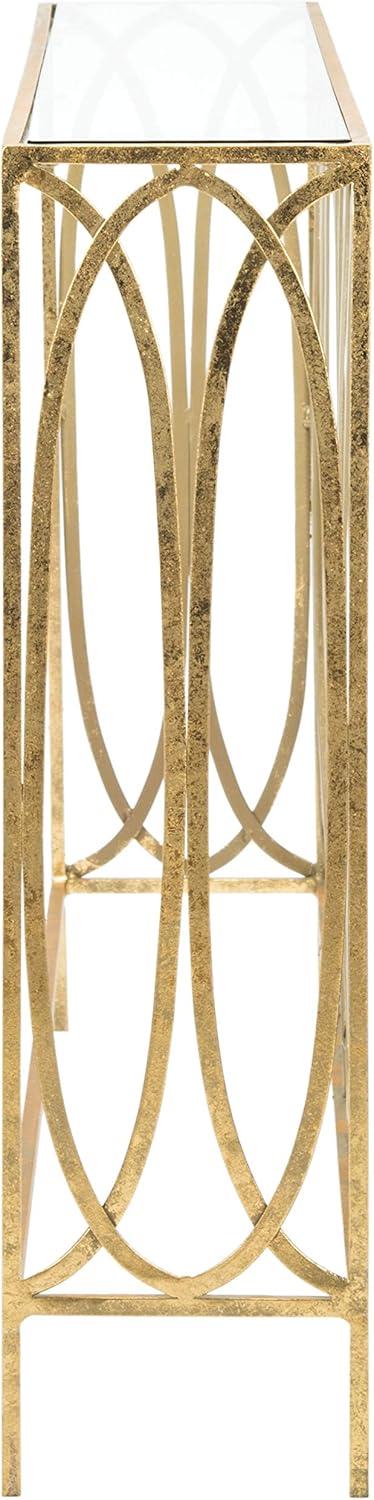 image:imageSafavieh Home Carina Gold Foil and Glass Console Table