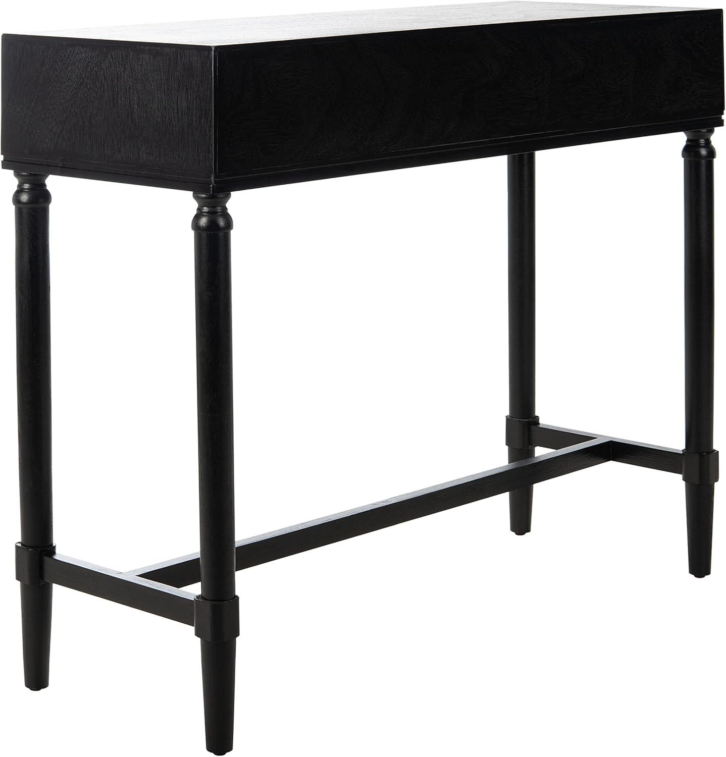 image:imageSafavieh Home Collection Aliyah Greige 2Drawer Console TableBlack