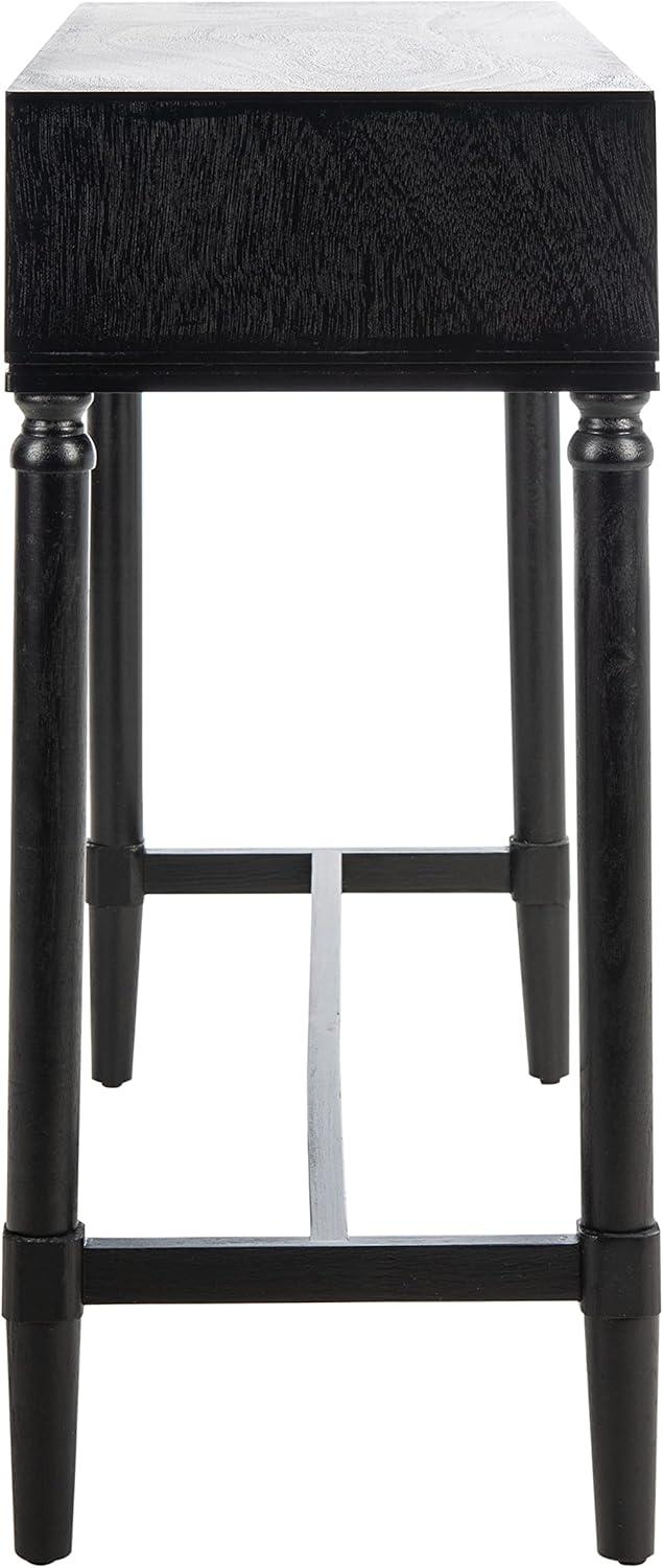 image:imageSafavieh Home Collection Aliyah Greige 2Drawer Console TableBlack