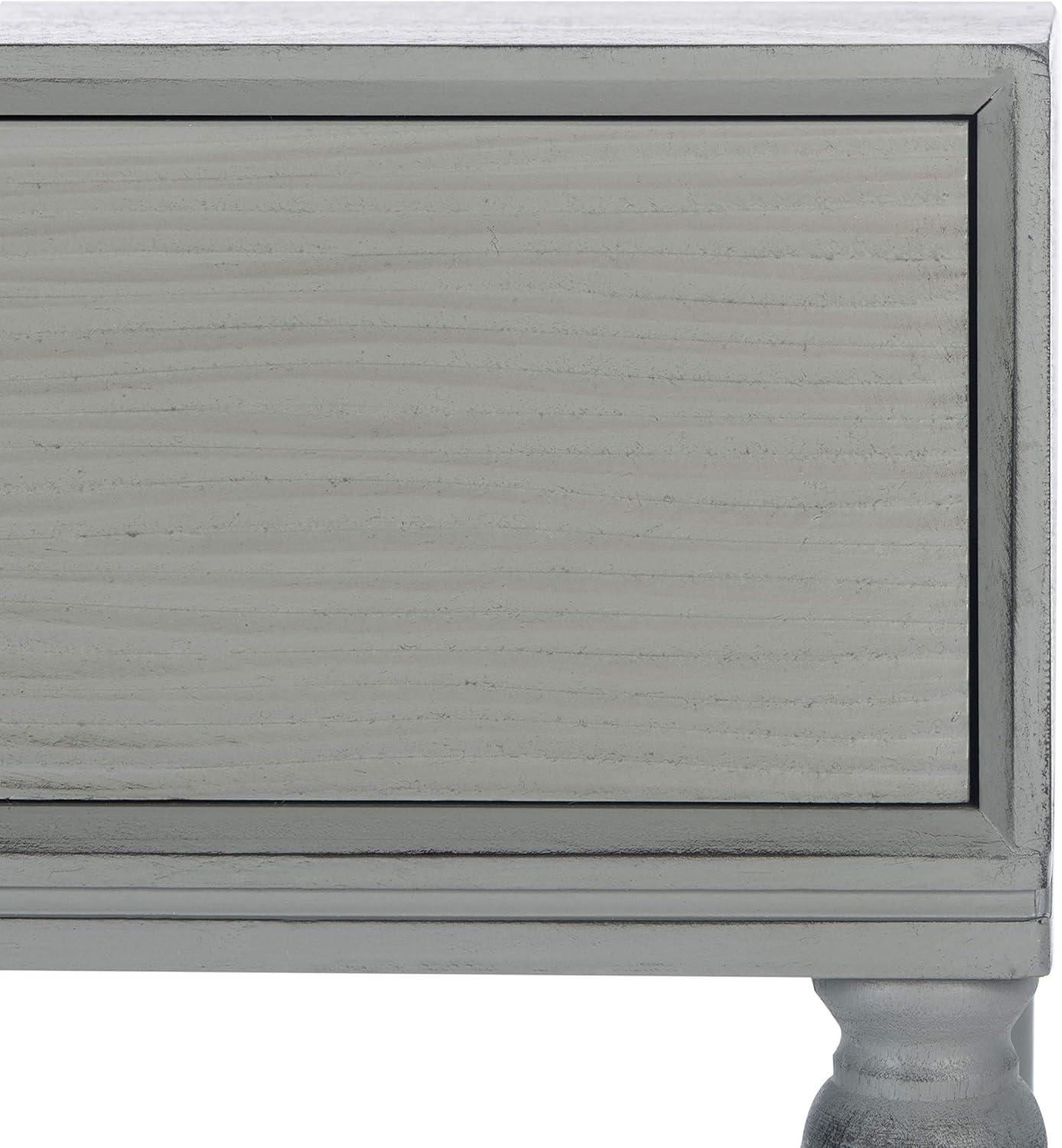 image:imageSafavieh Home Collection Aliyah Greige 2Drawer Console TableDistressed Grey