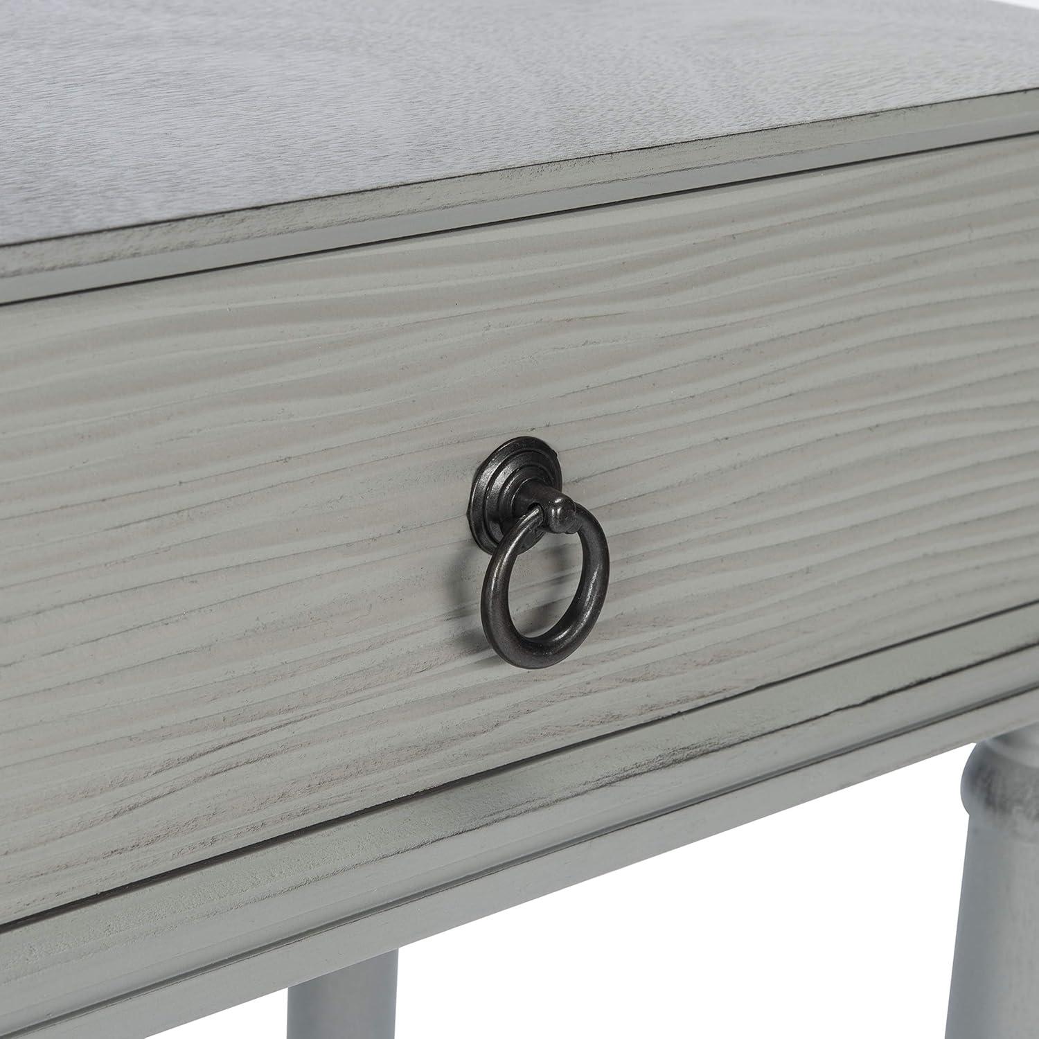 image:imageSafavieh Home Collection Aliyah Greige 2Drawer Console TableDistressed Grey